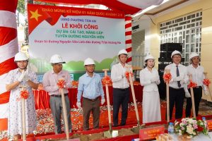 Dự án hạ tầng Cần Thơ được khởi công tại phường Tân An (Nâng cấp đường Nguyễn Hiền)