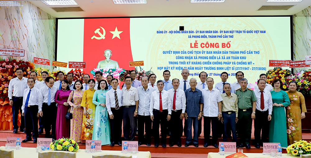 Lễ công bố Phong Điền là xã an toàn khu Cần Thơ - Nhịp sống Cần Thơ Hôm Nay